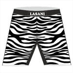 Custom Print Design MMA Shorts Zebra 