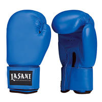 Blue Leather Boxing Gloves Training  -103 Blue