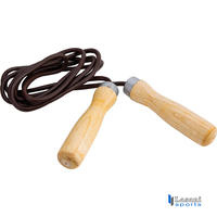 Jump Ropes Wooden + Leather Cord 