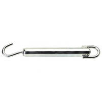 Spring hook for boxing bag, in steel, anti-spin