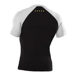 Black - White Shorts Sleeves Rash Guards 