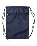 ZIPPER POCKET DRAWSTRING CINCH SACK - BACKPACK