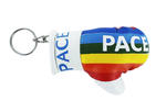 Rainbow Peace Boxing Gloves Key Chain