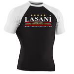 Black - White Shorts Sleeves Rash Guards 