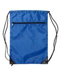 ZIPPER POCKET DRAWSTRING CINCH SACK - BACKPACK