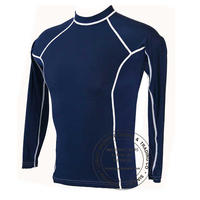 Navy Full Sleeves Rash Guards 