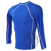 Blue Full Sleeves Rash Guards 