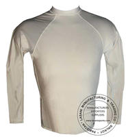 White Full Sleeves Rash Guards