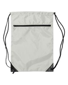 ZIPPER POCKET DRAWSTRING CINCH SACK - BACKPACK