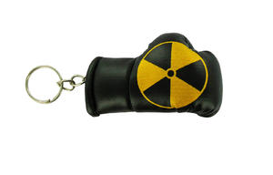 NUCLEAR RADIATION Keychain Mini boxing gloves