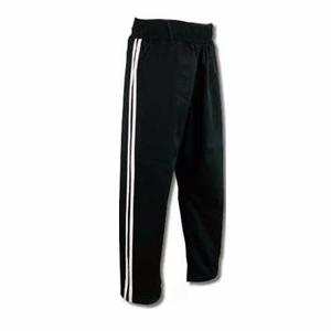 Boxing Kickboxing Muay Thai Pants  Black - White Strips