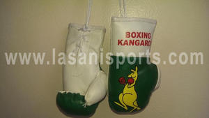 Morocco White Flag Mini Boxing gloves 