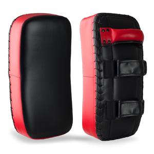 Red Black Muay Thai Kick Pads 